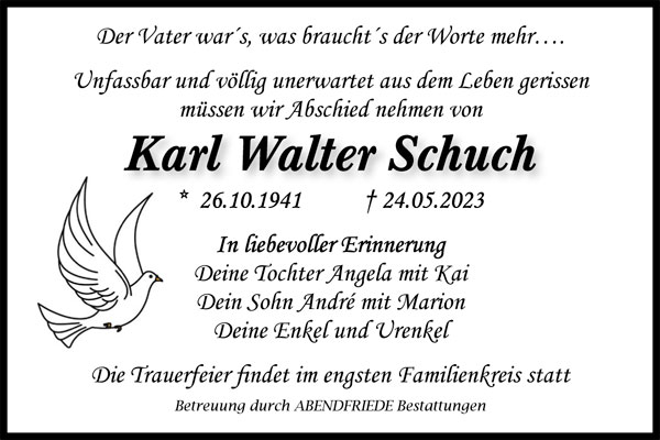 Gedenkportal Karl Walter Schuch