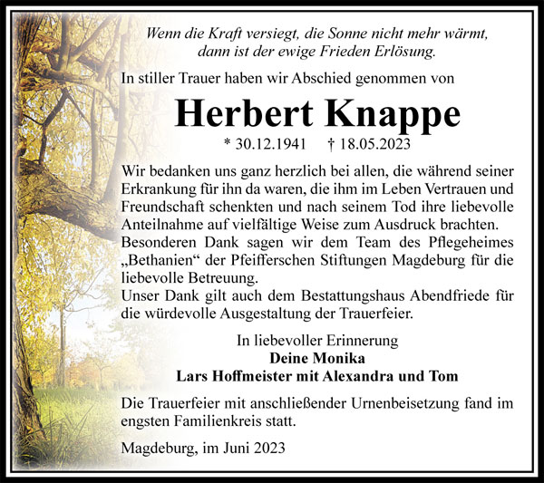Gedenkportal Herbert Knappe