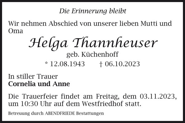 Helga Thannheuser
