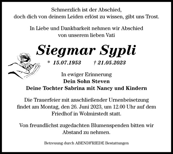 Gedenkportal Siegmar Sypli