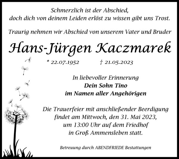Gedenkportal Hans-Jürgen Kaczmarek